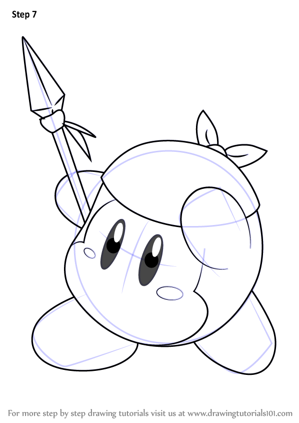 598x844 Learn How To Draw Bandana Waddle Dee From Kirby (Kirby) Step By