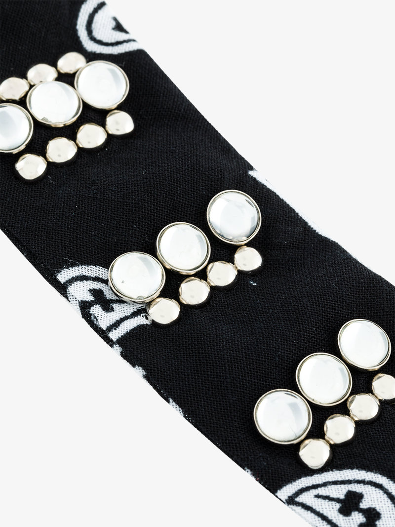 800x1067 Dannijo Rocka Studded Bandana Choker Necklaces Browns