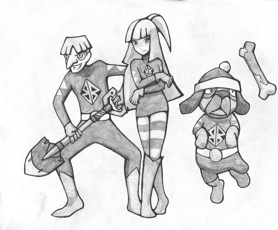 900x746 Bb Bandit Trio Sketch By Tempest Bound