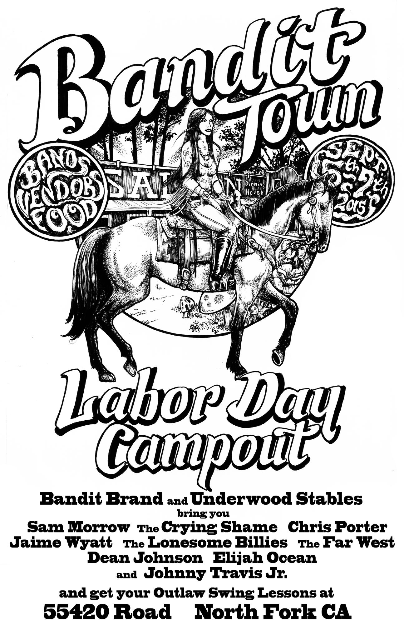 1294x2000 Bandit Town Labor Day Campout Tickets In North Fork, Ca, United States