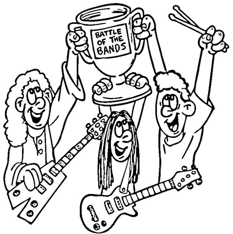 477x480 Battle Of The Bands Coloring Page Free Printable Coloring Pages
