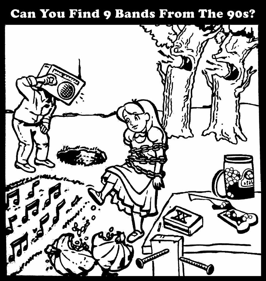 909x960 Can You Find 9 Bands From The 90'S