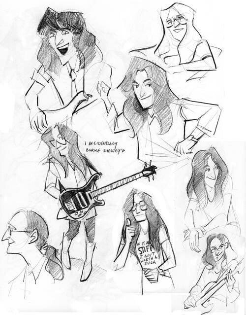 500x639 Geddy Drawings Rush!! Draw, Geddy Lee And Rock Bands