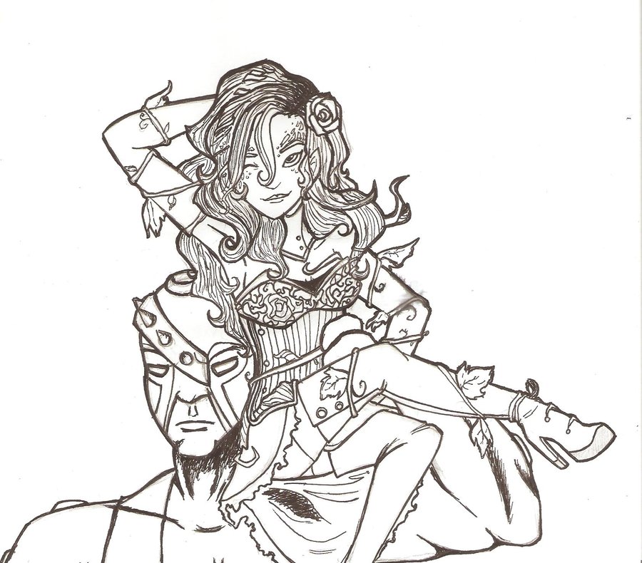 900x790 Poison Ivy And Bane By I Like Crickets