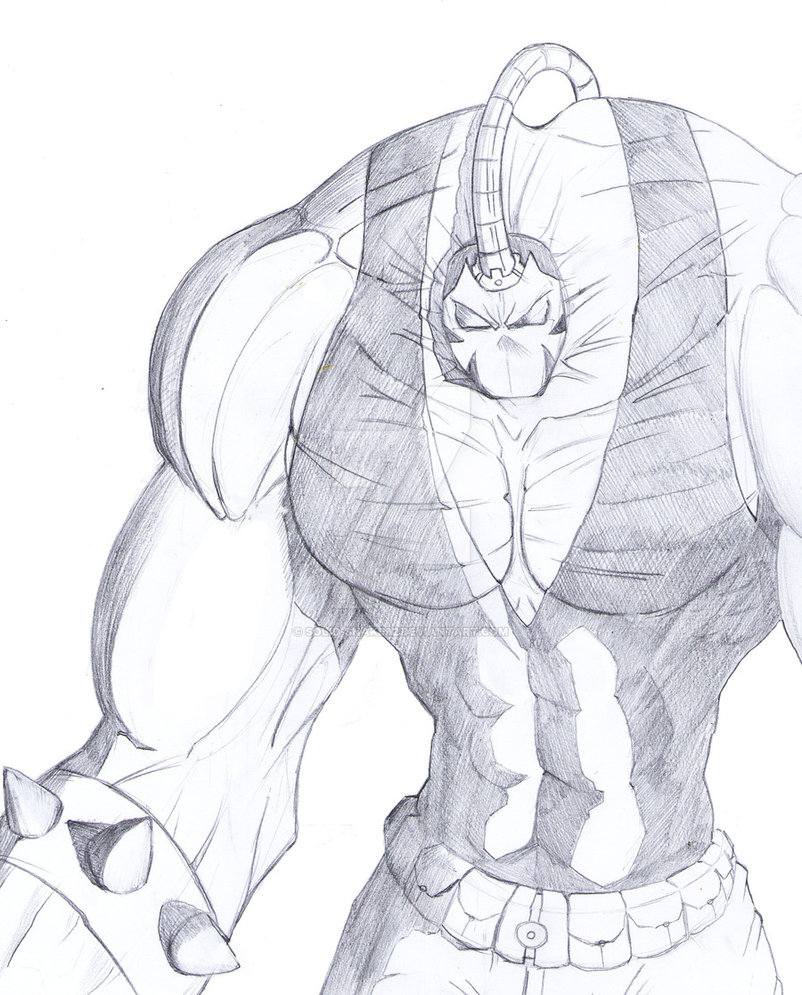 802x995 Bane Sketch By Solid Snake92