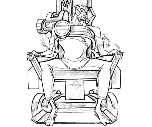600x500 Bane Batman Being Tied On Electric Chair Coloring Pages Best