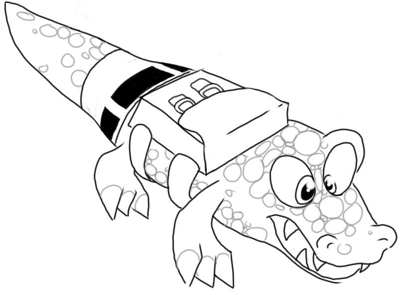 805x591 Crocodile Banjo By Birdybear64