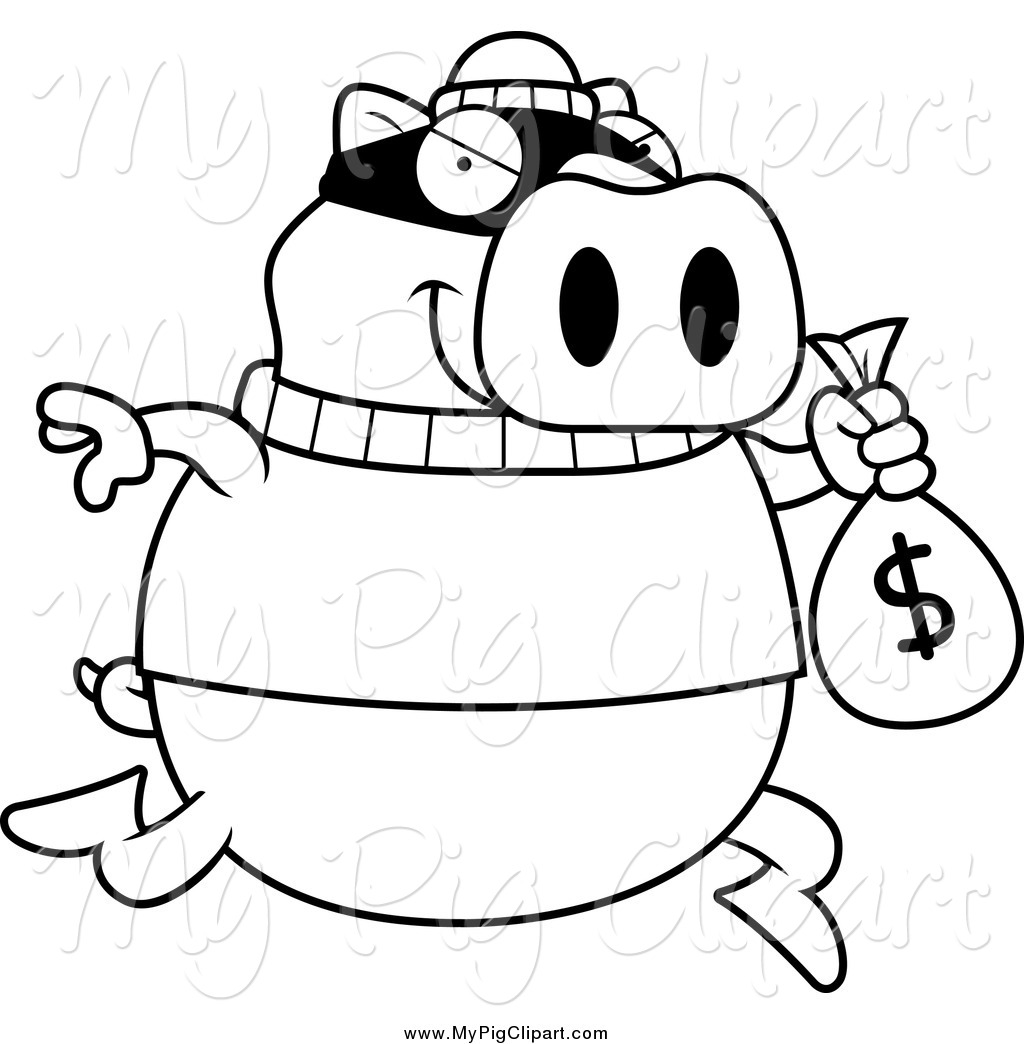 1024x1044 Royalty Free Line Drawing Stock Pig Designs