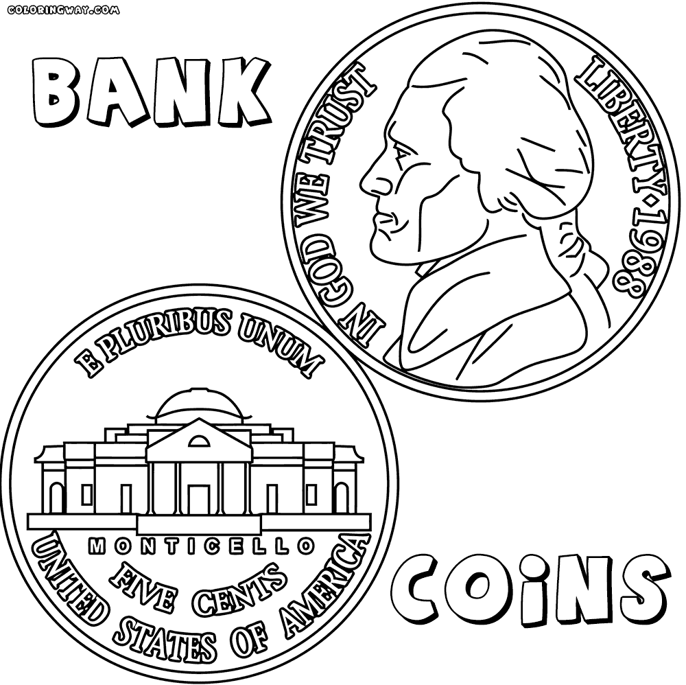 1000x998 Bank Coloring Pages Coloring Pages To Download And Print