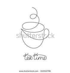 236x246 Continuous Line Bird. Black And White Vector Illustration. One