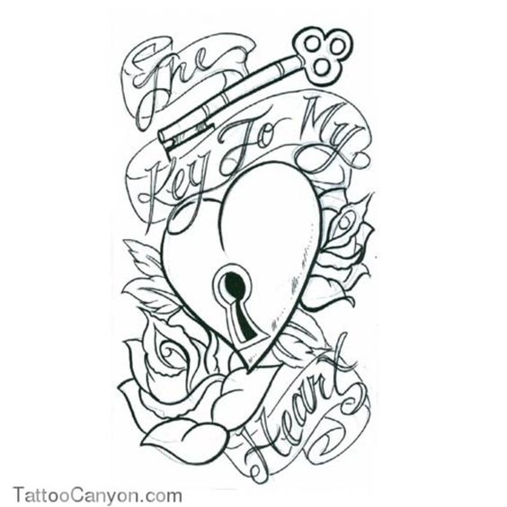 564x564 Drawings Of Hearts With Banners