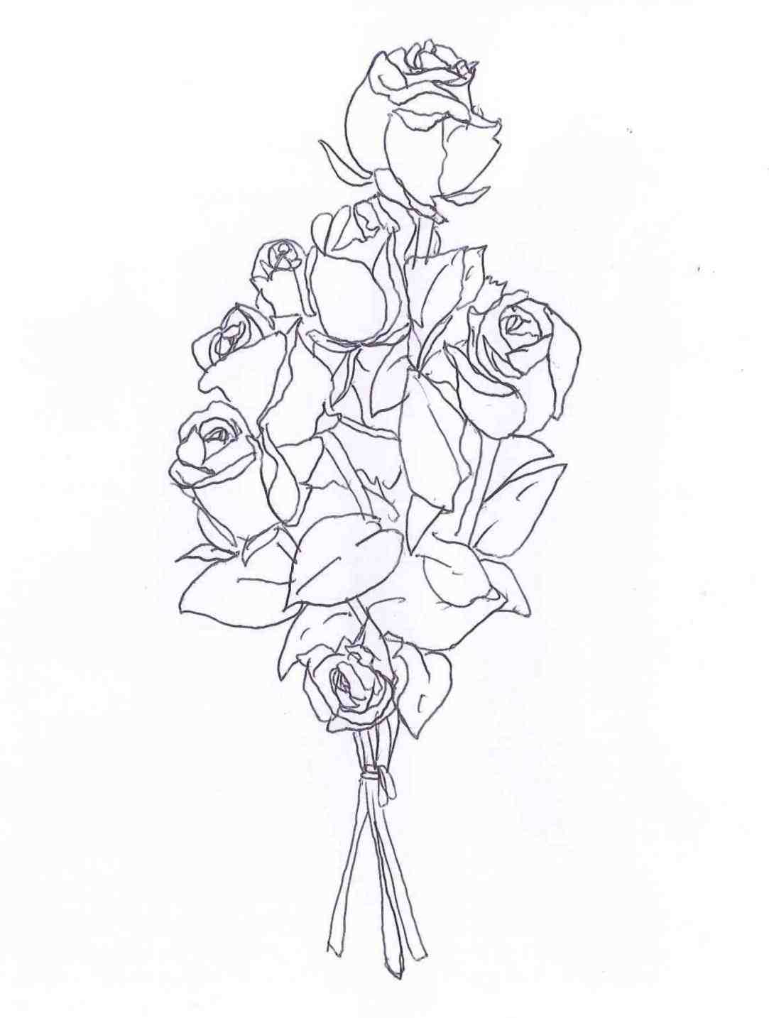 1083x1434 Drawings Of Crosses With Banners And Roses