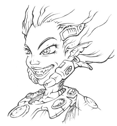 400x432 Banshee Sketch By 9th Max