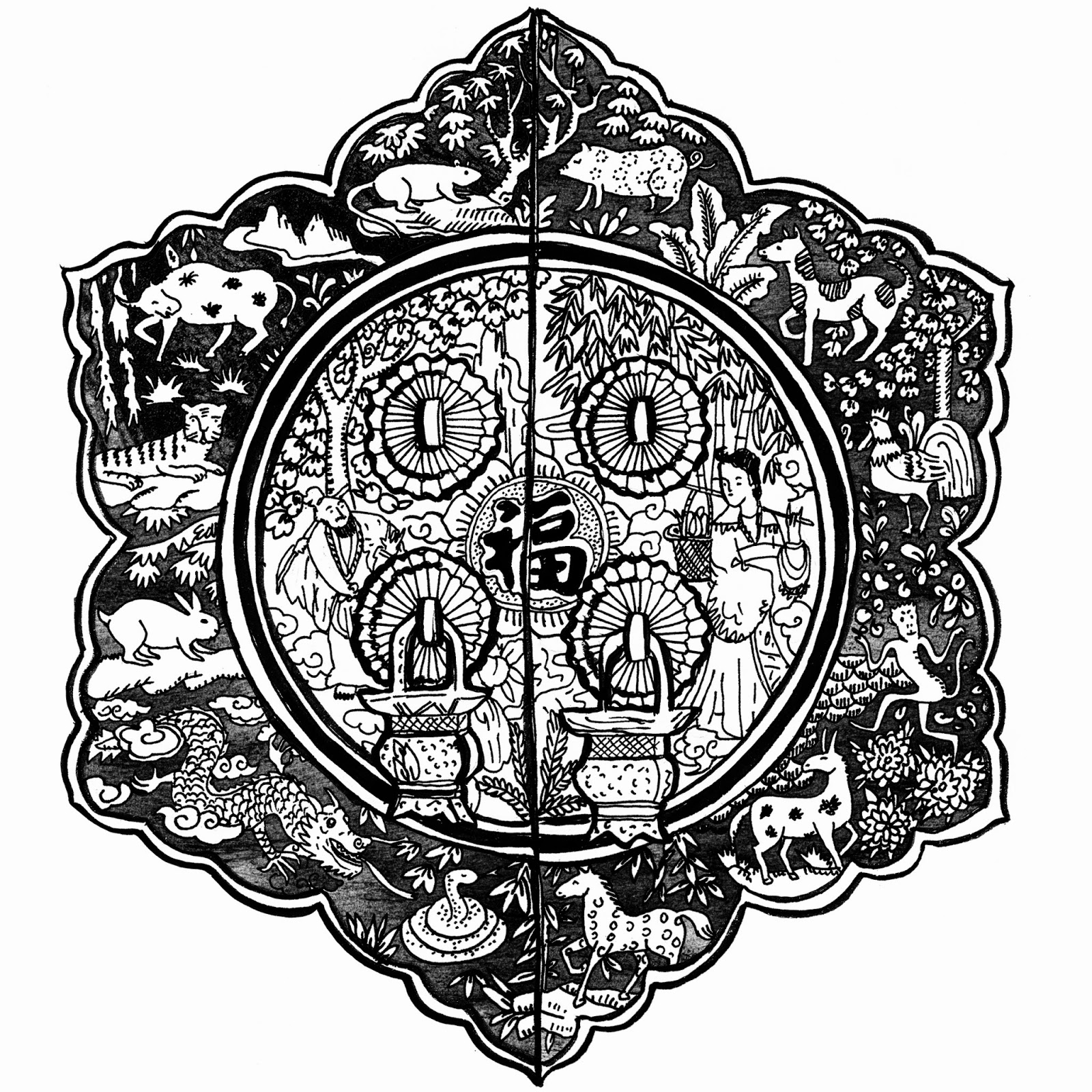 1600x1600 Chrissy Lau Art Decipher The Day Under The Banyan Tree