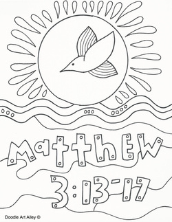 250x323 Baptism Of Jesus Coloring Pages