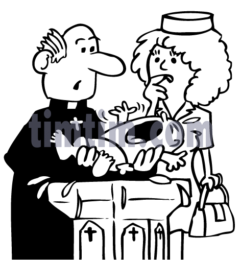 472x509 Free Drawing Of A Baptism Bw From The Category Church Amp Religion