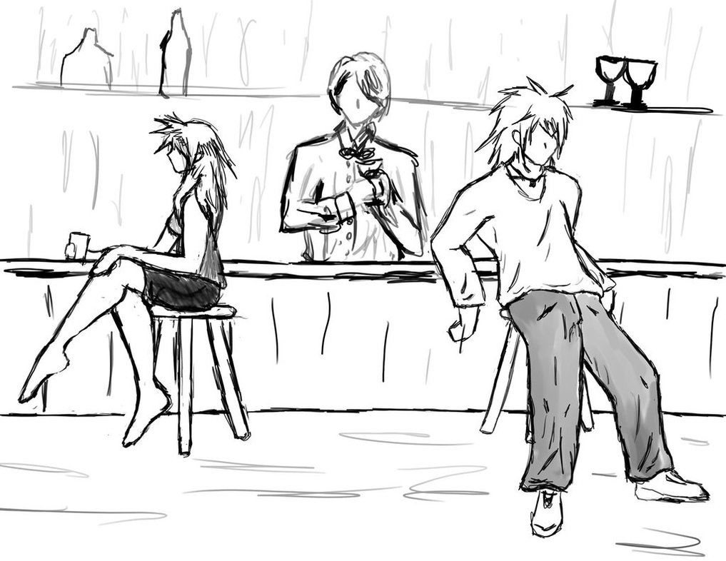 1017x786 The Bar Scene By Flurrydancer