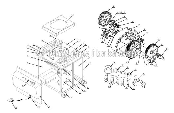 708x460 Electric Bar Bending Machine With Foot Clutch