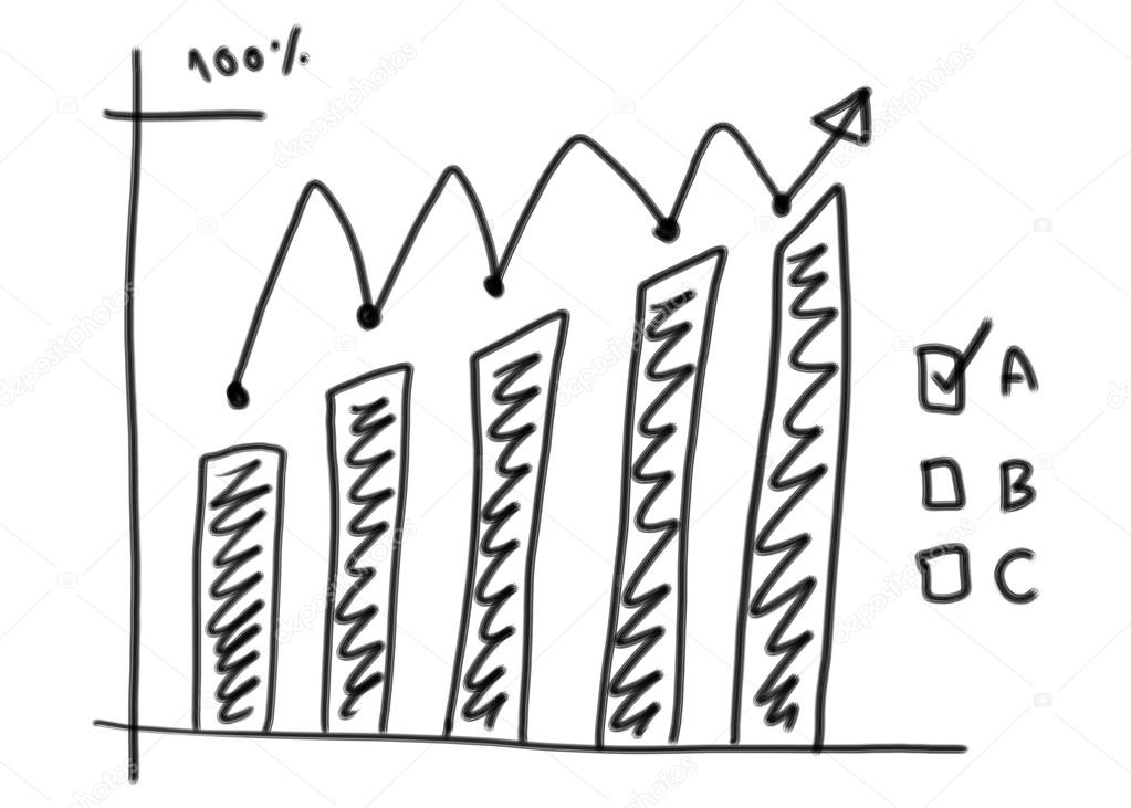 1023x731 Business Bar Graph Create In The Hand Drawn Design And Grow Arro