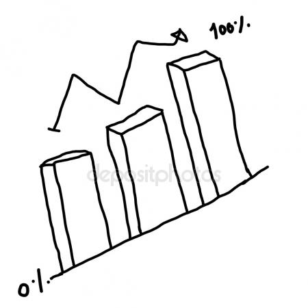 450x450 Hand Drawn Growing Bar Graph Stock Photo Dragana.stock@gmail