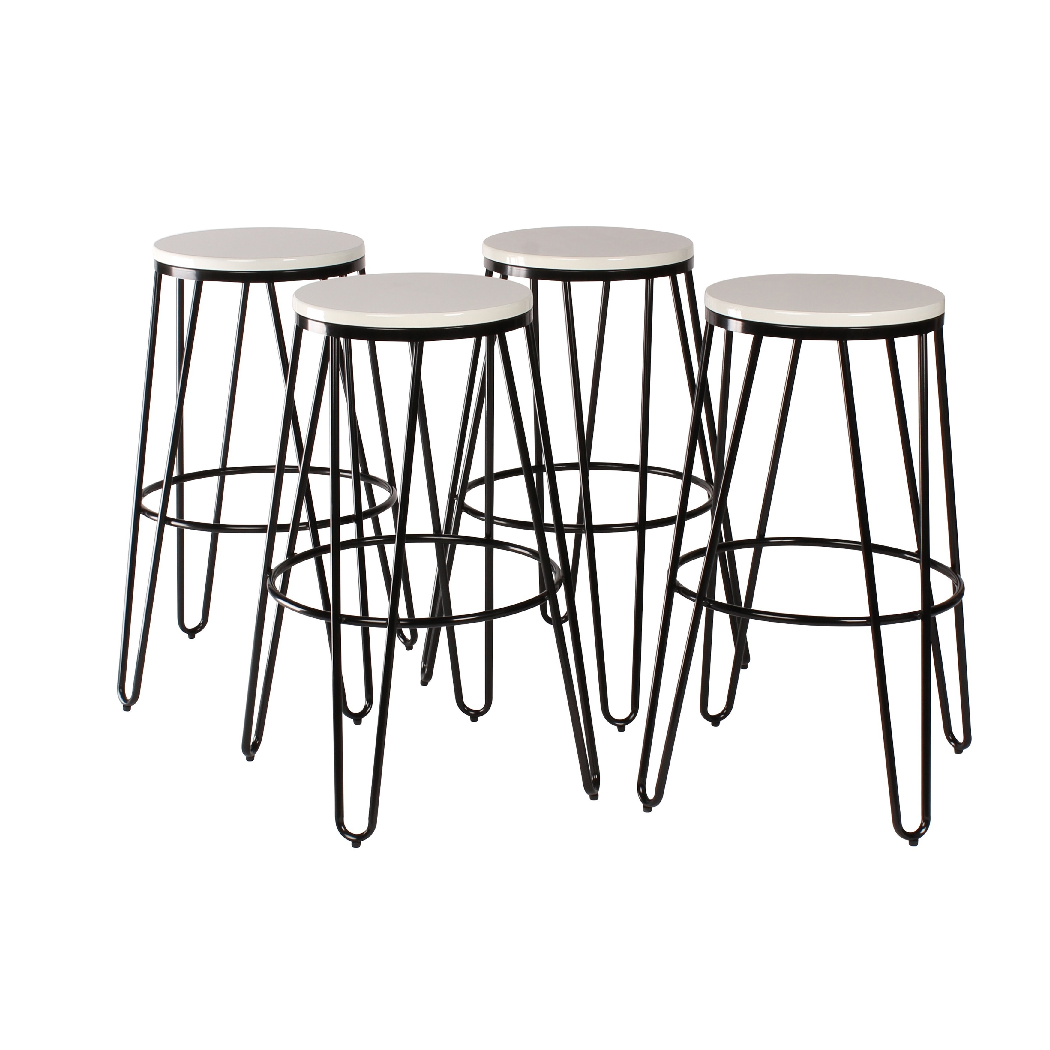 3500x3500 Carbon Loft Hall Backless Two Tone Wood And Metal Bar Stools (Set