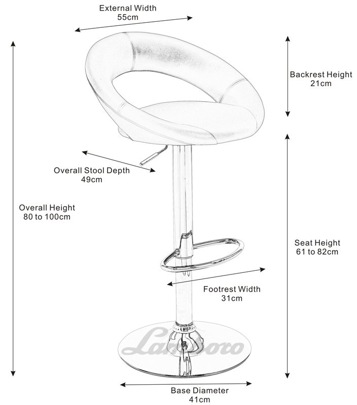 704x800 Lamboro Sorrento Height Adjustable Bar Stool Amp Reviews Wayfair.co.uk