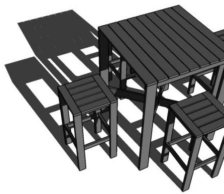 450x390 Ana White Build A Outdoor Modern Bar Table X Base Ezol Decor