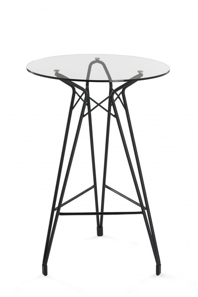 668x1000 Contemporary High Bar Table Wooden Glass Metal