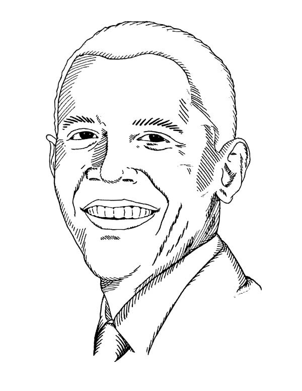600x776 Barack Obama Coloring Pages