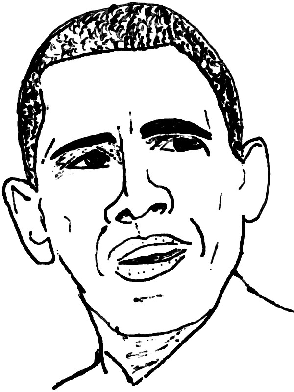 Barack Obama Drawing at GetDrawings | Free download