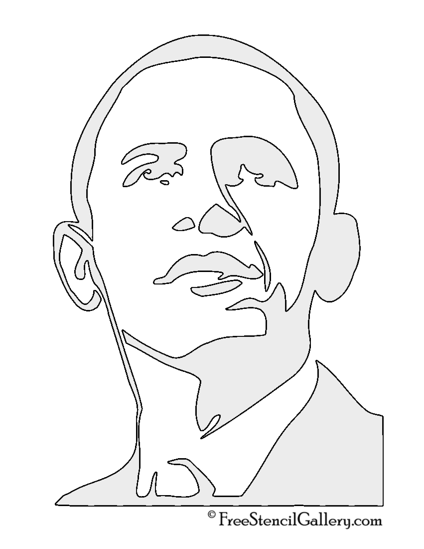 851x1100 Barack Obama Stencil 2 Free Stencil Gallery