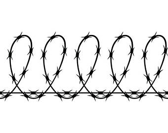 340x270 Barbed Wire Fence Etsy