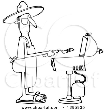 450x470 Cartoon Of A Man Eating Bbq Ribs