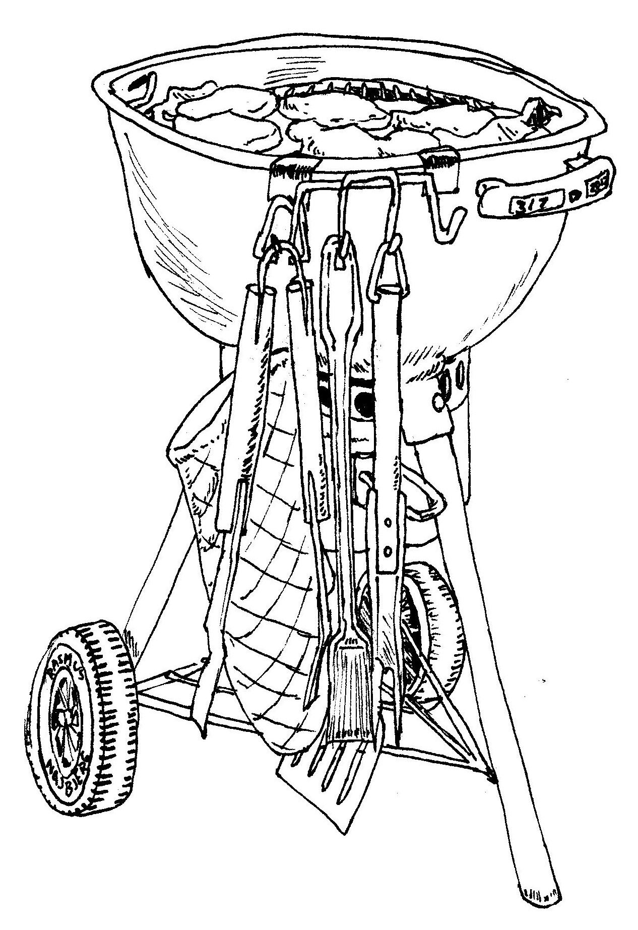 1266x1845 Rasmus Najbjerg, Tusch Sketch, Bbq My Sketchbook Drawings