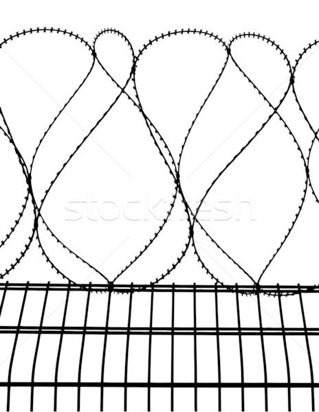 464x600 Barbed Wire Fence Stock Vectors, Illustrations And Cliparts