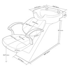 236x236 Uline Beauty Salon Equipment Station Unit Brand New Bowl Spa Bowl