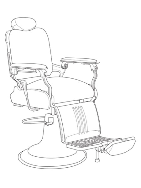 450x600 Barber Shop Chair Drawing