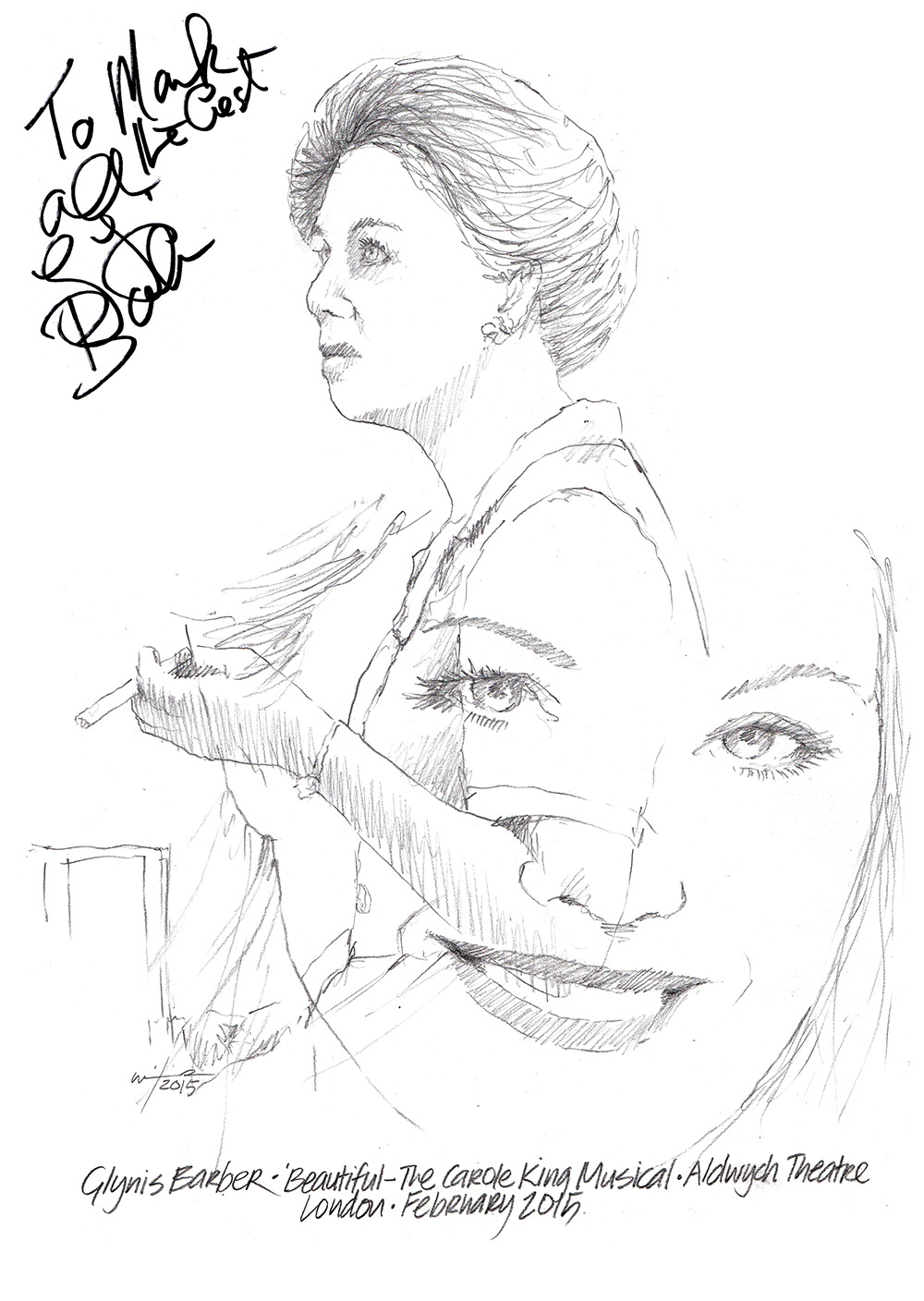 1000x1408 Sketch Glynis Barber In Beautiful, Aldwych Theatre Chicanepictures