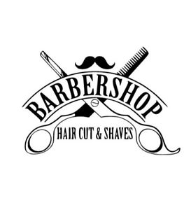 263x300 Barbers Pole Shop Vinyl Sign Hairdressers Hair Salon Window