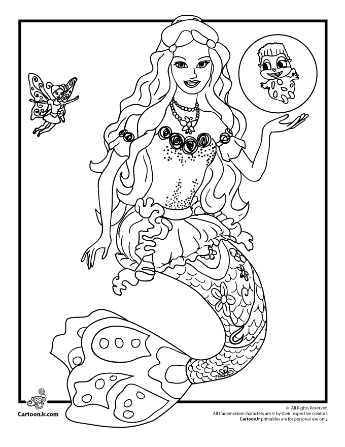 680x880 Barbie Coloring Pages Barbie Mermaidia Coloring Page Cartoon Jr
