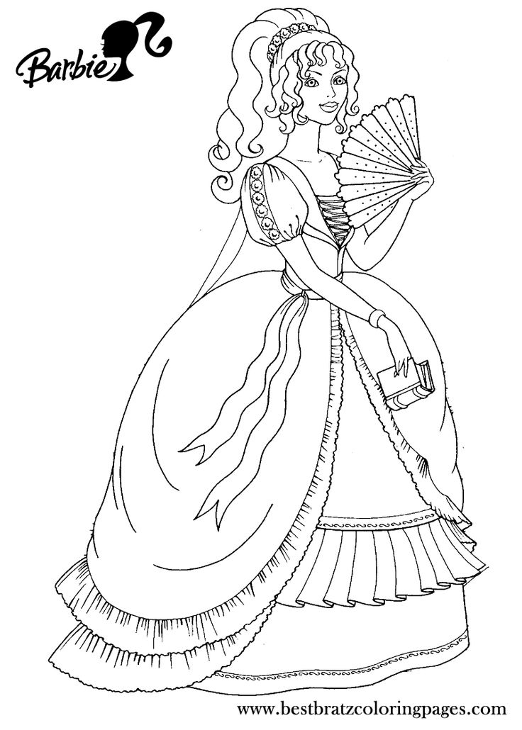 736x1030 Gallery Drawing Of Barbies And Princess,