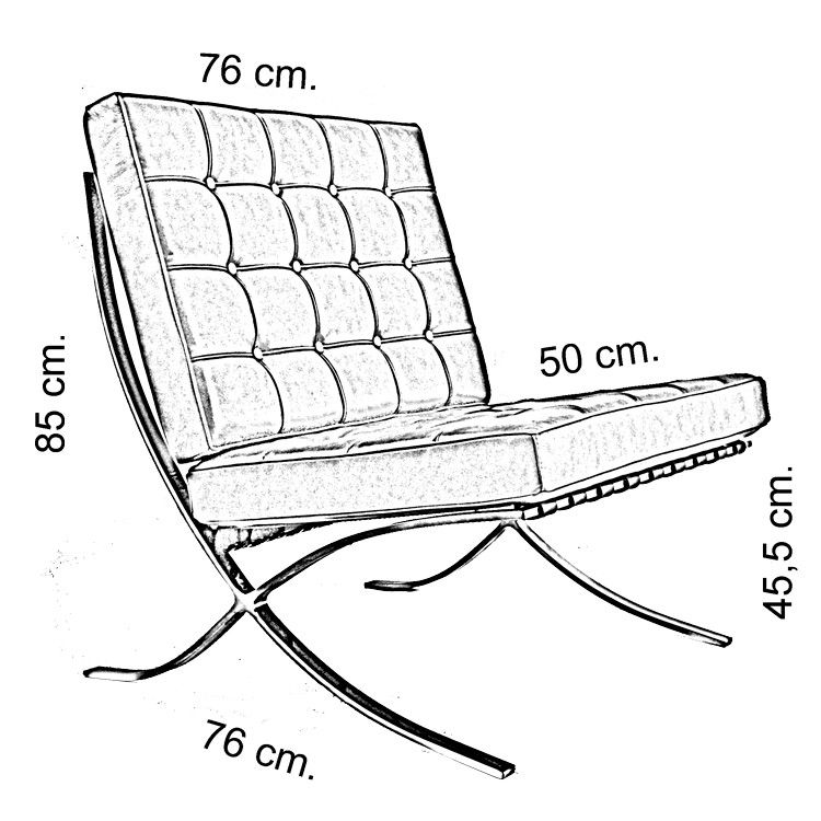 750x750 Barcelona Chair Drawing Move Your Mouse Over Image Or Chairs