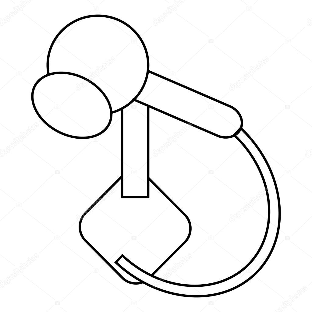 1024x1024 Barcode Scanner Icon, Outline Style Stock Vector Ylivdesign