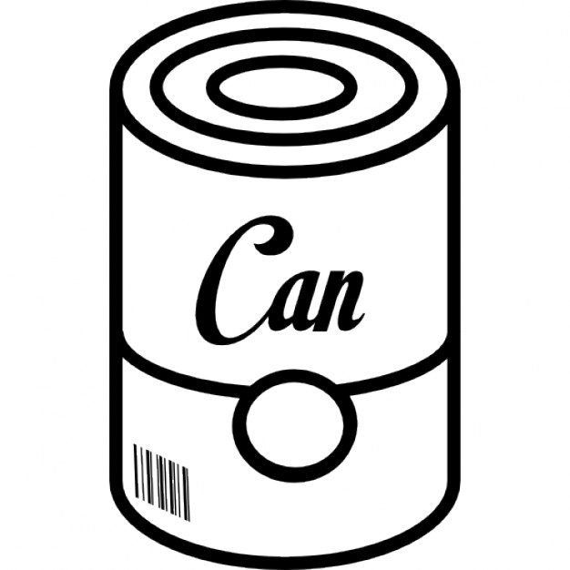 626x626 Can Of Food With Barcode Icons Free Download