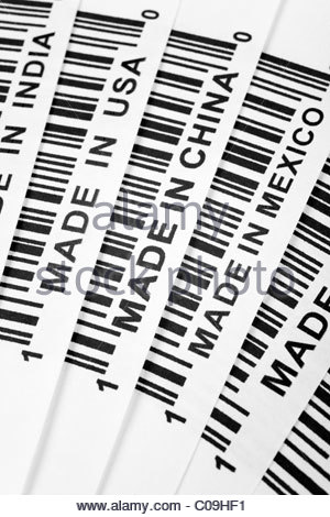 300x470 Barcode, Trade War, Business Concept Stock Photo, Royalty Free
