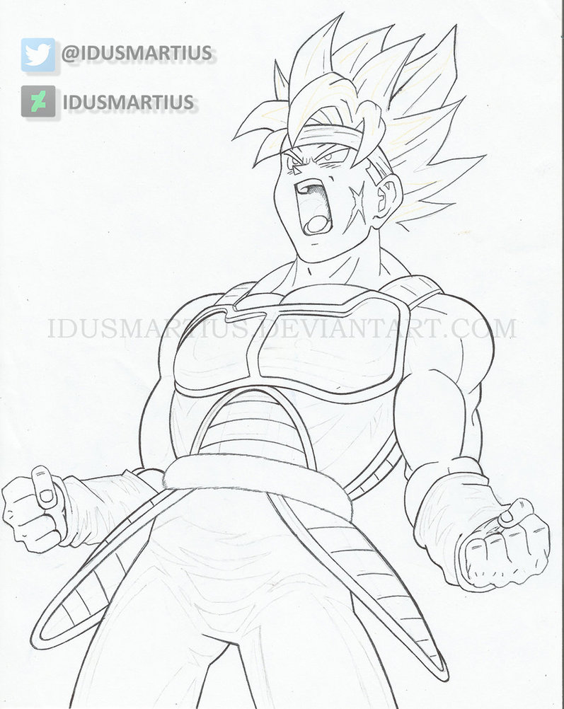 797x1002 Bardock Super Saiyan Ink By Idusmartius