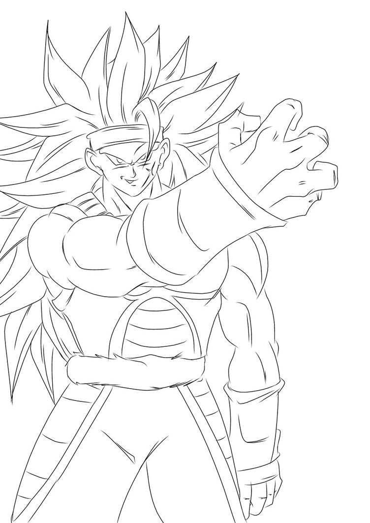 752x1063 Dbuc Ssj3 Bardock By Darkhawk5