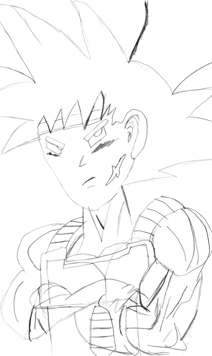 690x1156 First Bardock Drawing Ever By Ajt636