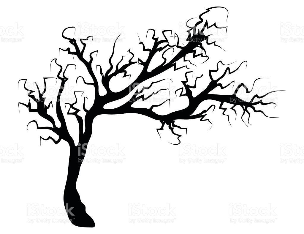1024x788 Best 15 Halloween Creepy Scary Bare Tree Vector Symbol Icon Design