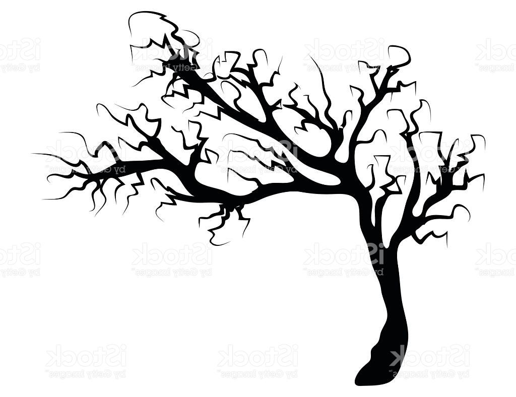 1024x788 Best 15 Halloween Creepy Scary Bare Tree Vector Symbol Icon Design